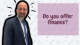 title page for do you offer finance